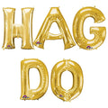 HAG DO Gold Air-Fill Letter Foil Balloons - 16"