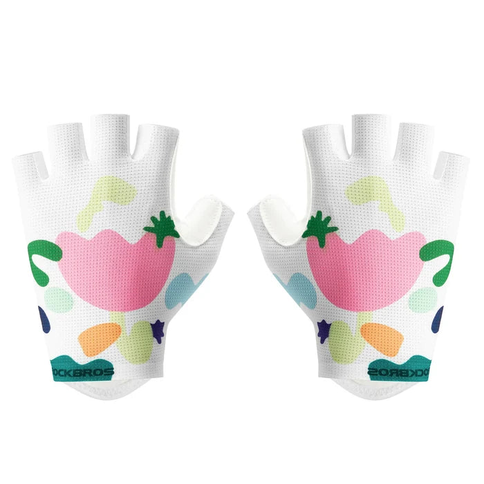 ROCKBROS half finger cycling gloves colourful breathable
#Pattern_Flower