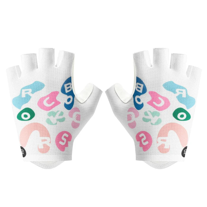 ROCKBROS half finger cycling gloves colourful breathable
#Pattern_Letter