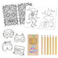 Halloween Colouring In Pack For 8 Kids