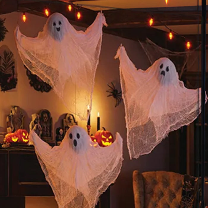 Halloween Hanging Ghosts - Pack of 3