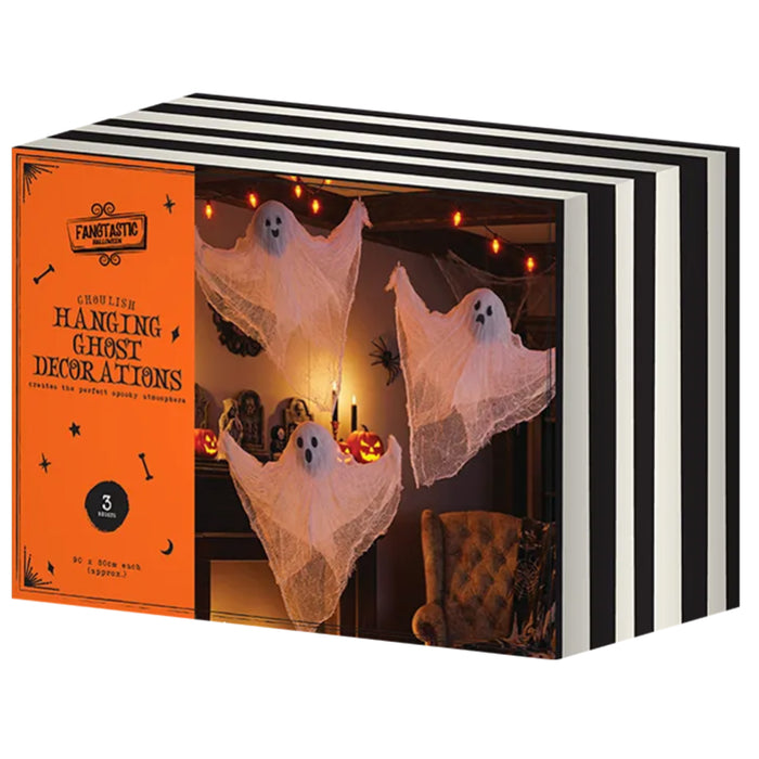 Halloween Hanging Ghosts - Pack of 3