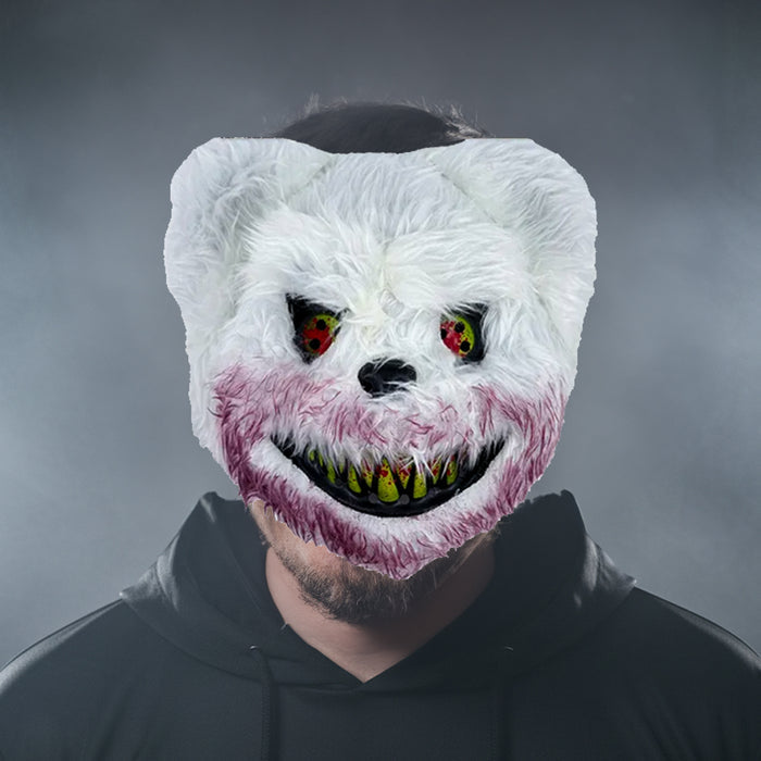 Halloween Horror Teddy Bear Plush Mask