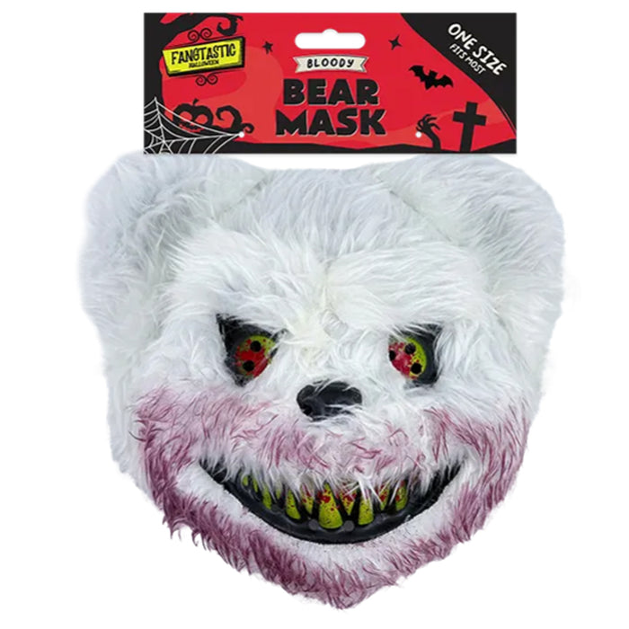Halloween Horror Teddy Bear Plush Mask