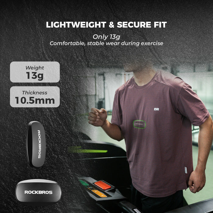 ROCKBROS heart rate monitor chest strap bluetooth ant+