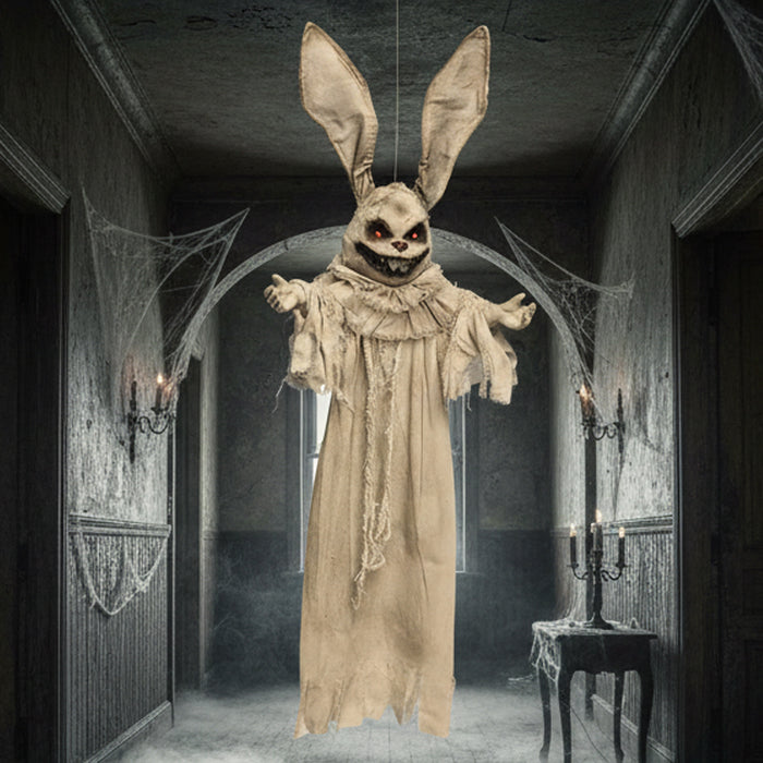 Hell Bunny Light Up Eyes Halloween Prop Decoration – 110cm