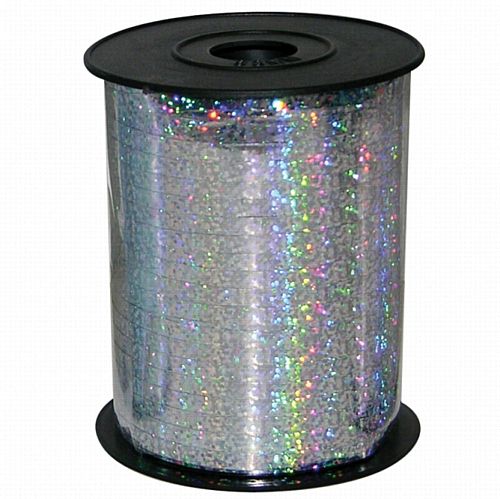 Holographic Silver Balloon Ribbon - 230m