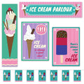 Ice Cream Parlour Paper Decoration Pack