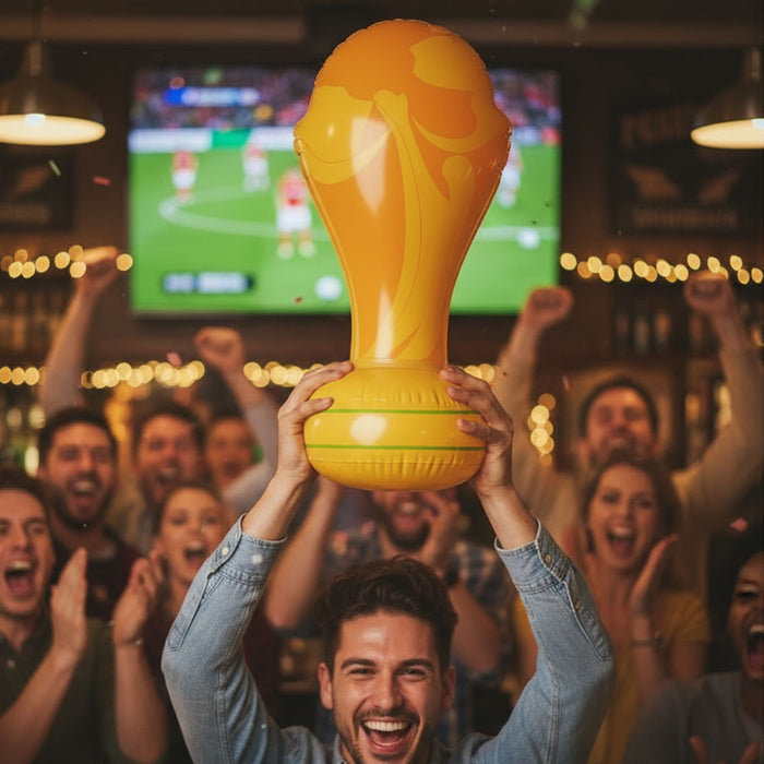 Inflatable World Football Trophy - 60cm