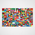 International Countries of the World Polyester Fabric Flag - 5ft x 3ft