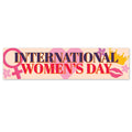International Women's Day Landscape Banner - 120cm x 30cm