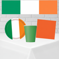 Irish Flag Tableware Pack White Brick Wall