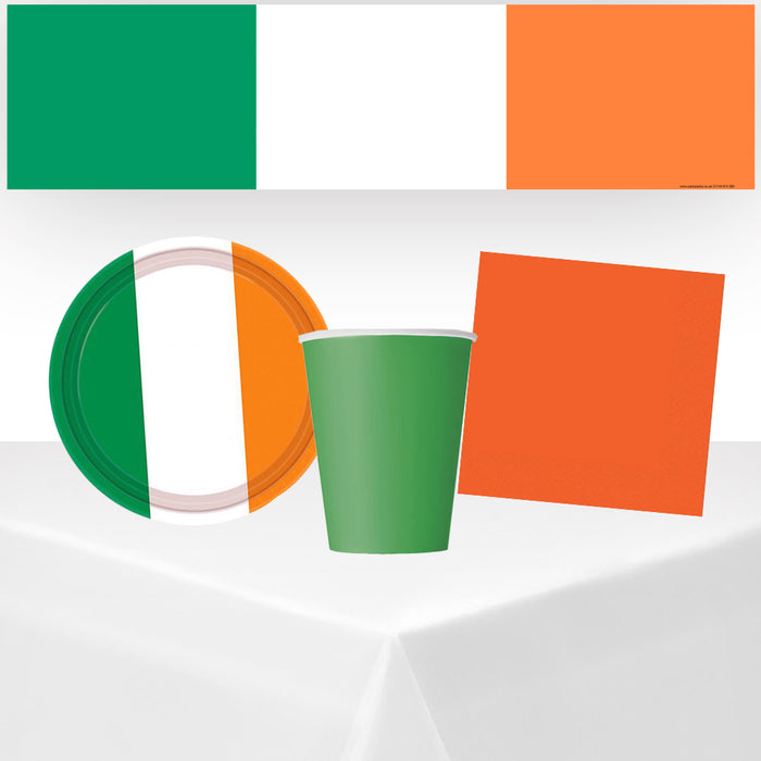 Color swatches and a green cup on a white background