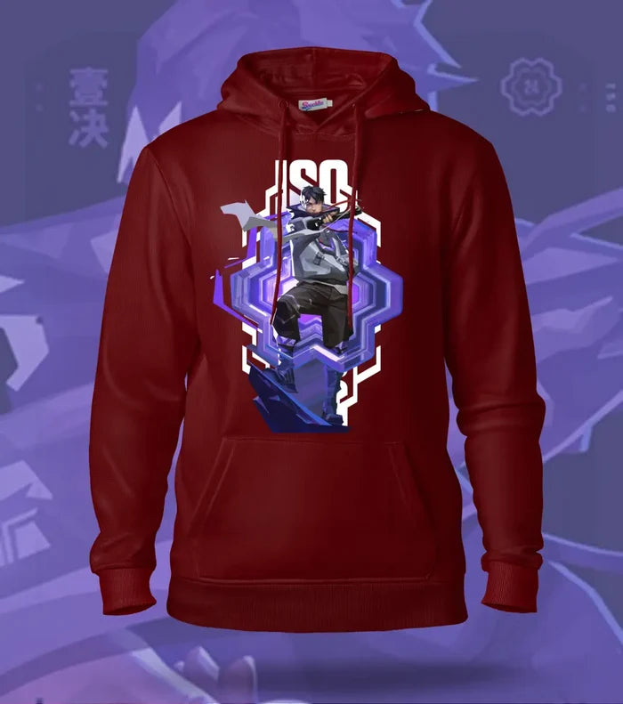Iso | Valorant – Reality Fracture Regular Hoodie - Maroon / XS - Valorant