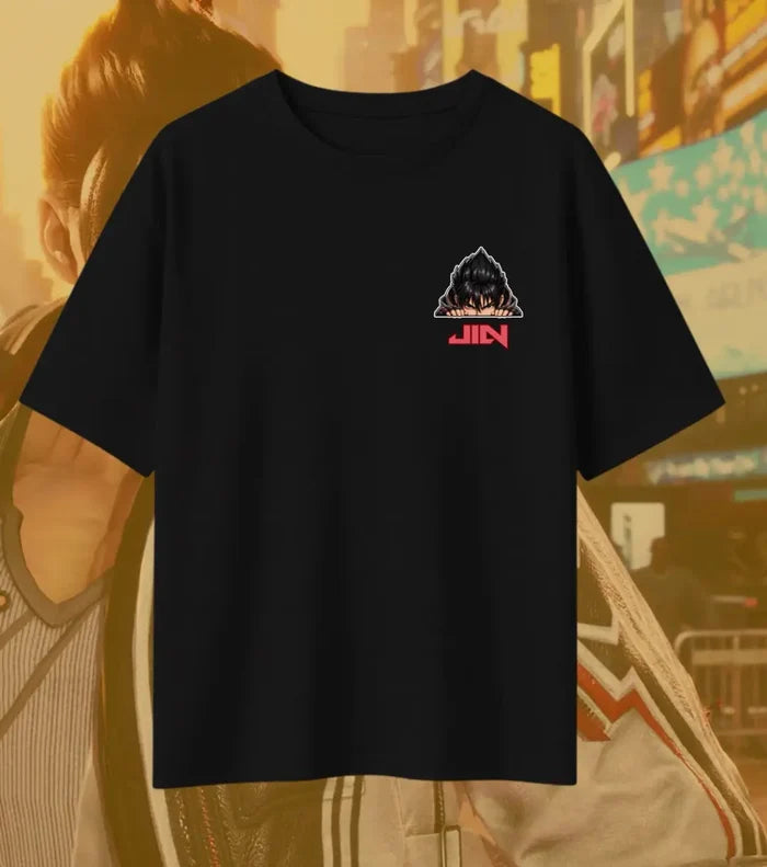 Jin Kazama Tekken T-Shirt | Tekken 8 Anime Gaming Oversized Tee | Bowchika - Tekken
