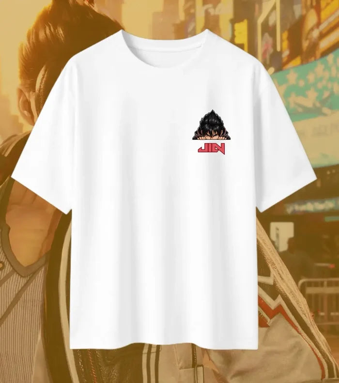 Jin Kazama Tekken T-Shirt | Tekken 8 Anime Gaming Oversized Tee | Bowchika - Tekken
