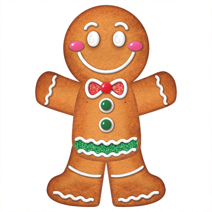 Jointed Card Gingerbread Man Decoration - 91cm