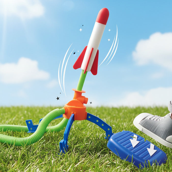 Jump Rocket Launcher with 3 Foam Rockets