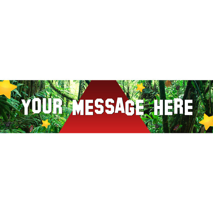 Jungle Celebrity Personalised Banner Decoration - 1.2m