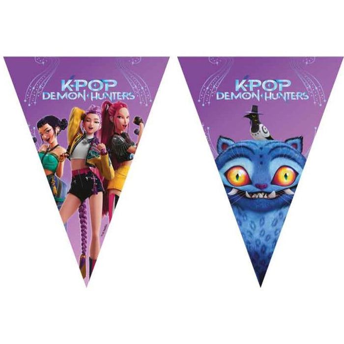 K-Pop Demon Hunters Paper Party Bunting