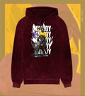 Killjoy – Tech Genius Valorant Acid Wash Hoodie | Premium Gamer Streetwear - Maroon / XS - Valorant