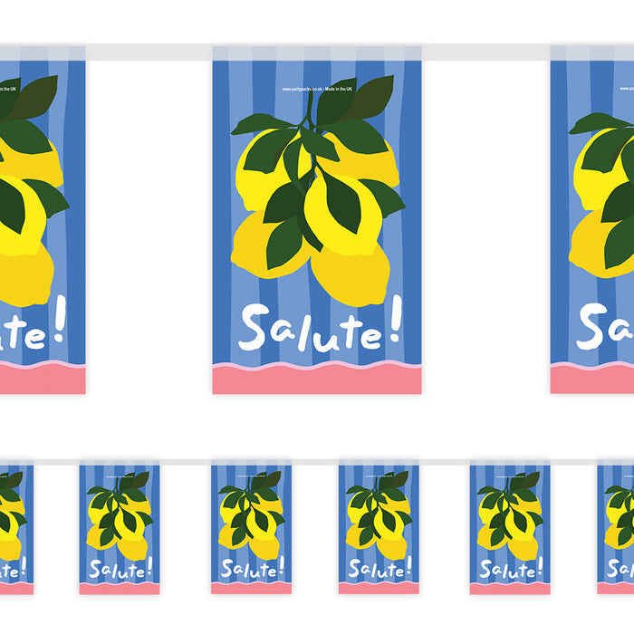La Dolce Lemon Salute Paper Bunting Decoration - 2.4m
