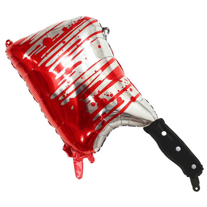 Large Bloody Cleaver Knife Foil Balloon - 35"