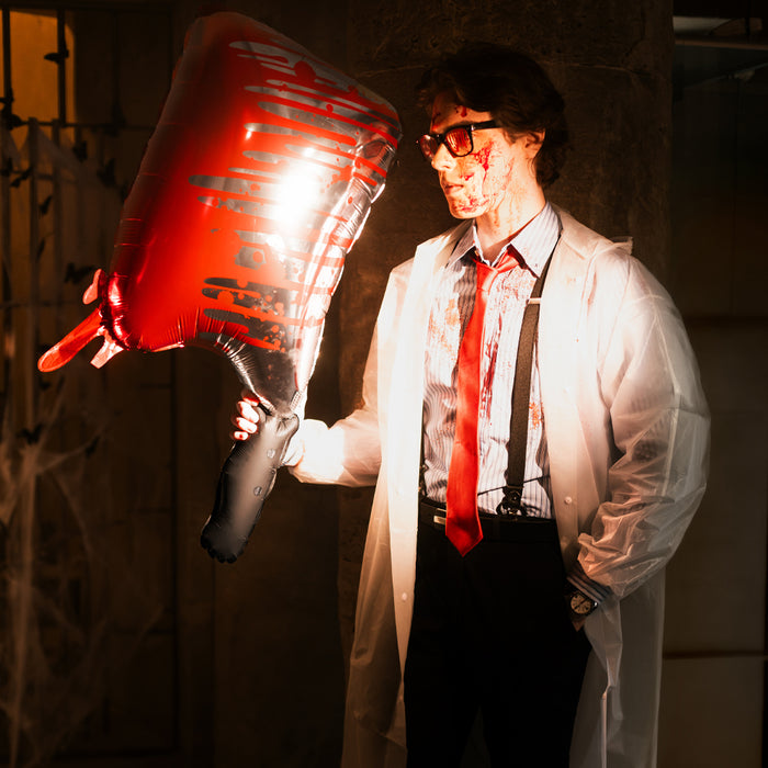 Large Bloody Cleaver Knife Foil Balloon - 35"