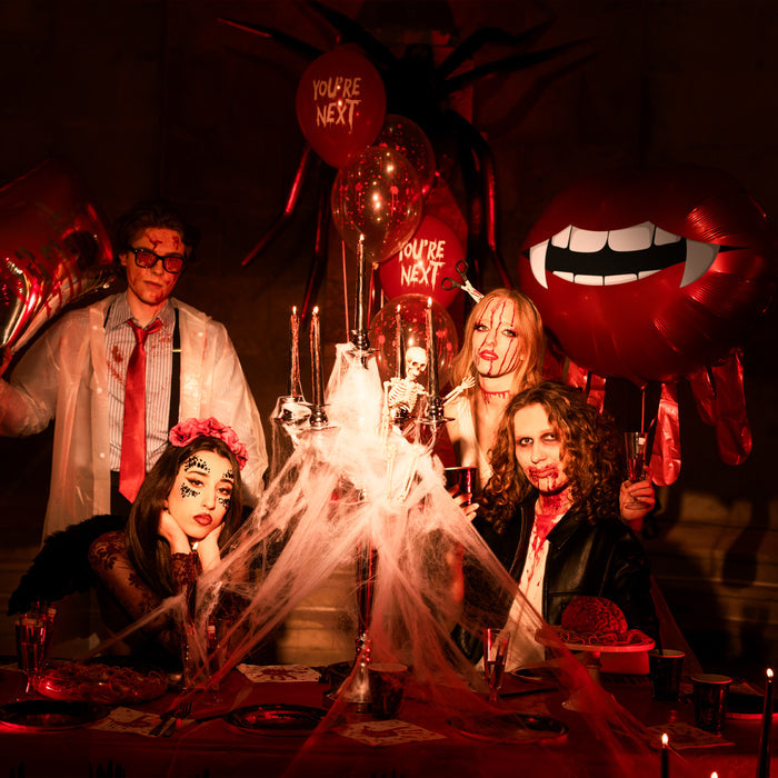 Large Bloody Vampire Lips Foil Balloon - 36"