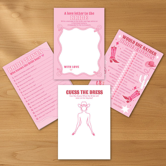 Last Rodeo Hen Party Set of 4 Games Bundle - Pack of 8