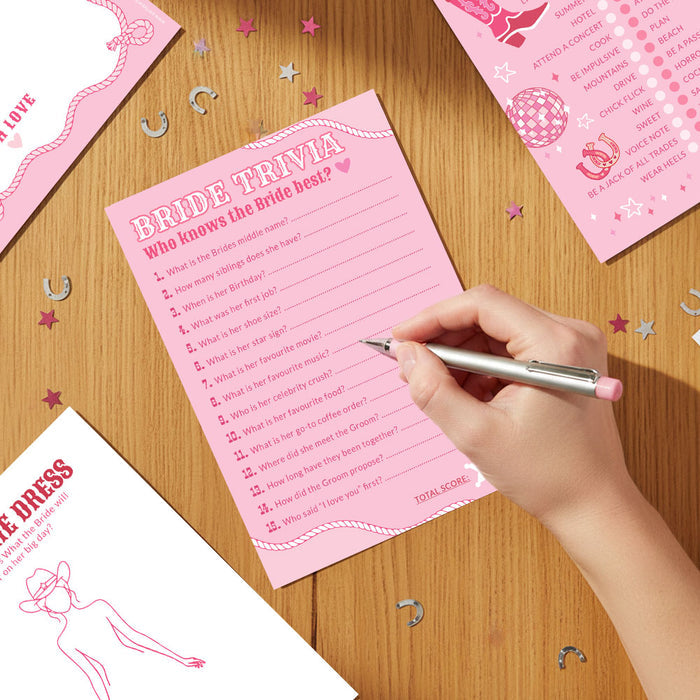 Last Rodeo Hen Party Set of 4 Games Bundle - Pack of 8