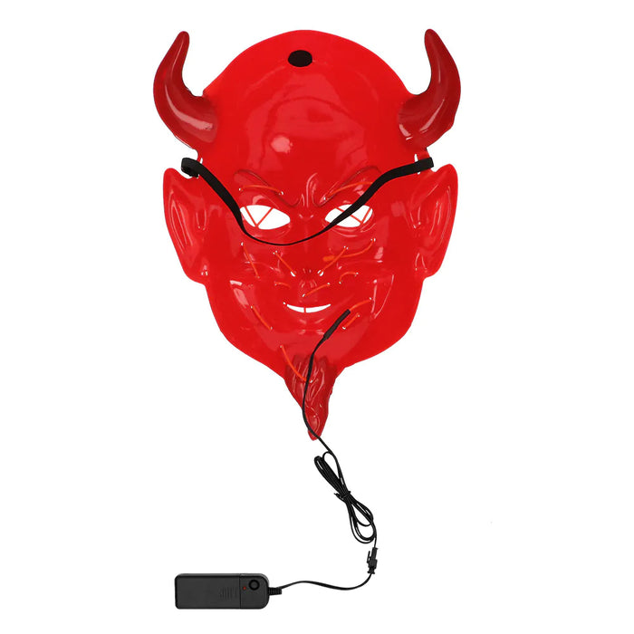LED Light-Up Devil Halloween Mask