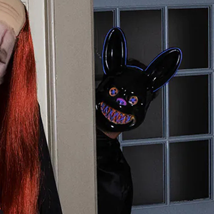 LED Light-Up Killer Rabbit Halloween Mask