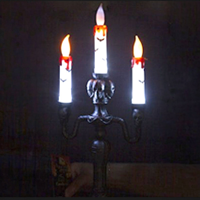 Light Up Spooky Halloween Candlestick Prop - 40cm