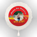 Lightning Cars Personalised Photo Balloon (Not Inflated)