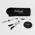 LiLash Beauty lash and brow care set with serum, eyelash curler, spoolie, and branded accessories