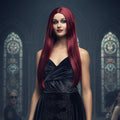 Long Mahogany Red Wig