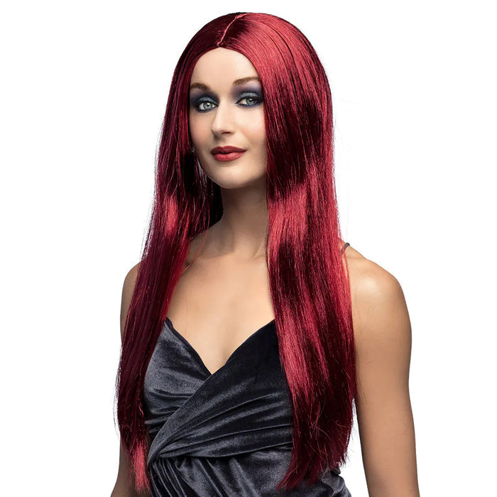 Long Mahogany Red Wig