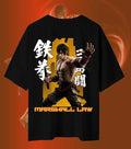 Marshall Law Tekken T-Shirt | Dragon Warrior Gaming Tee | Oversized Tee - 180GSM / Black / S - Tekken