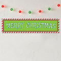 Mean Green Christmas Banner - 120cm x 30cm