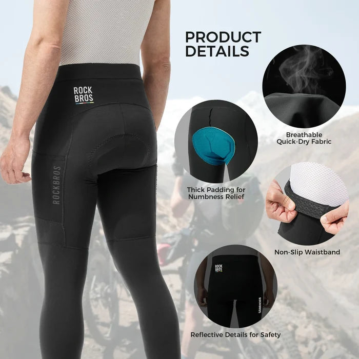 ROCKBROS mens cycling long pants breathable leggings