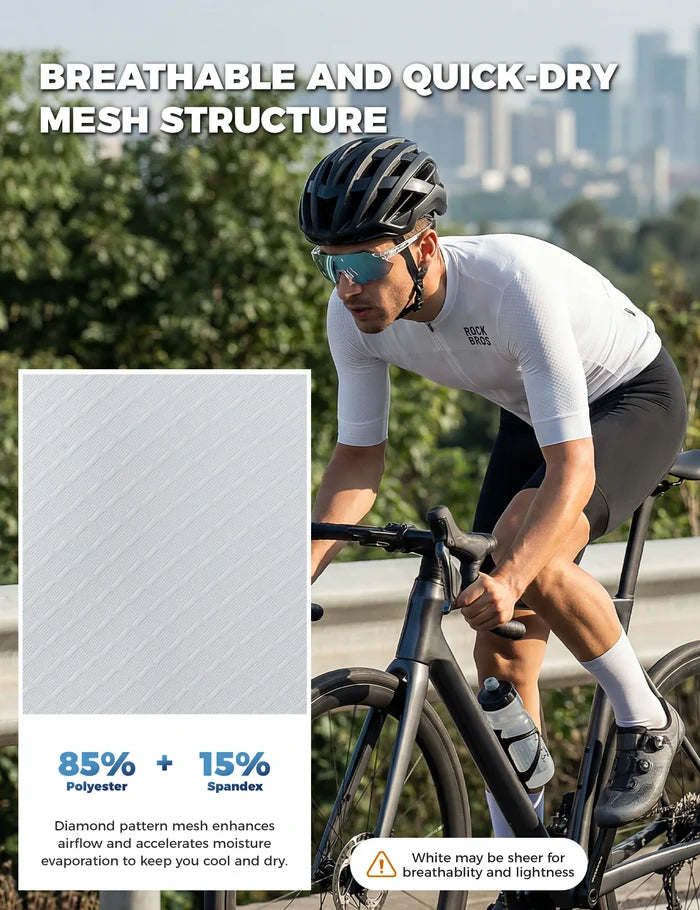 Men’s Short Sleeve Cycling Jersey – Lightweight, Breathable & Quick Dry