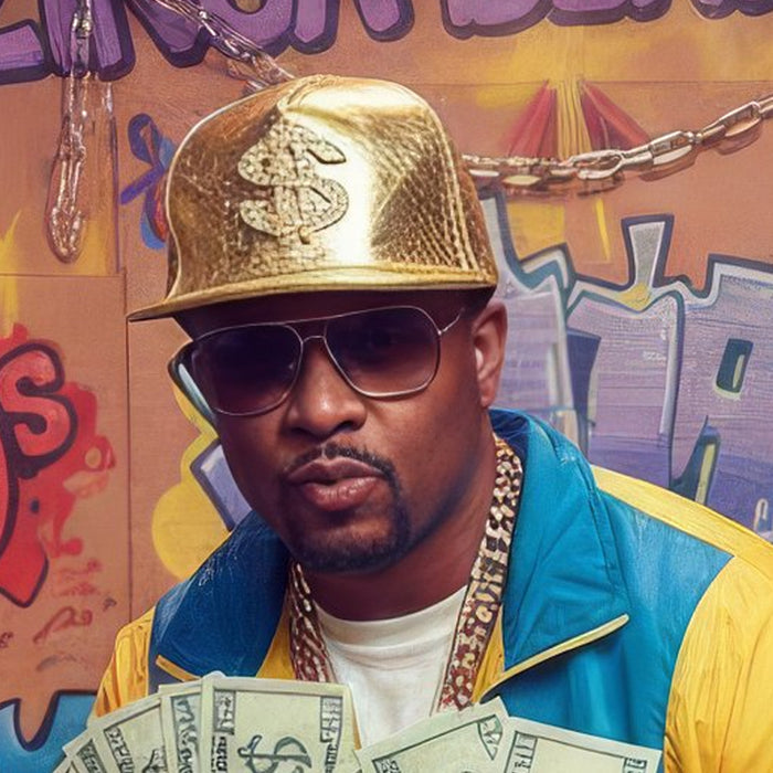 Metallic Gold Cap with Dollar Sign