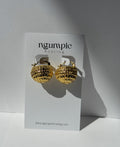 Mini Copper Basket Earrings