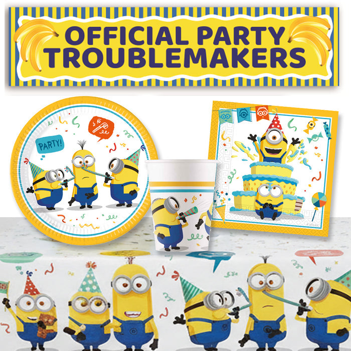Minions Tableware Pack for 8 with FREE Banner!