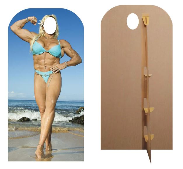 Muscle Woman Stand-In Photo Prop - 1.86m