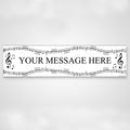 Musical Notes Personalised Banner - 1.2m