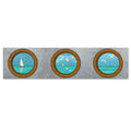 Nautical Porthole Boat Background Banner - 120cm x 30cm