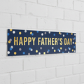 Happy Father's Day Banner - White Brick Wall Angled