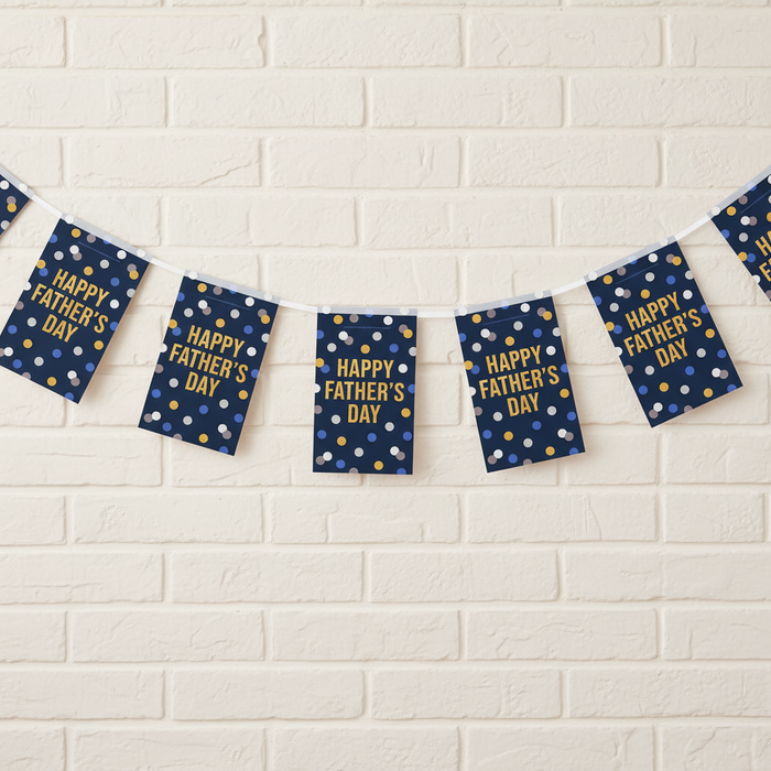 Happy Father's Day Bunting - White Brick Wall